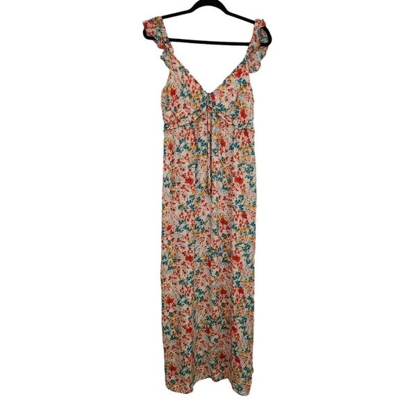 Kingston Grey Womens Juniors Floral Print Maxi Dress Size XL - Picture 2 of 10